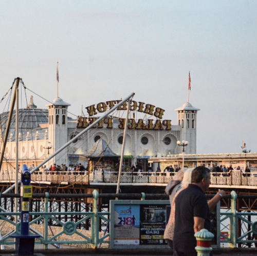 Iconic Brighton Pier, near where Nate studied abroad